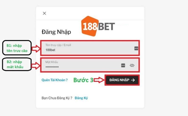 Hướng dẫn đăng nhập 188BET đơn giản nhất